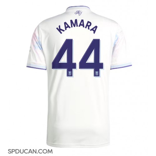 Muški Nogometni Dres Aston Villa Boubacar Kamara #44 Rezervni 2025-26 Kratak Rukav Muški Nogometni Dres Aston Villa Boubacar Kamara #44 Rezervni 2025-26 Kratak Rukav